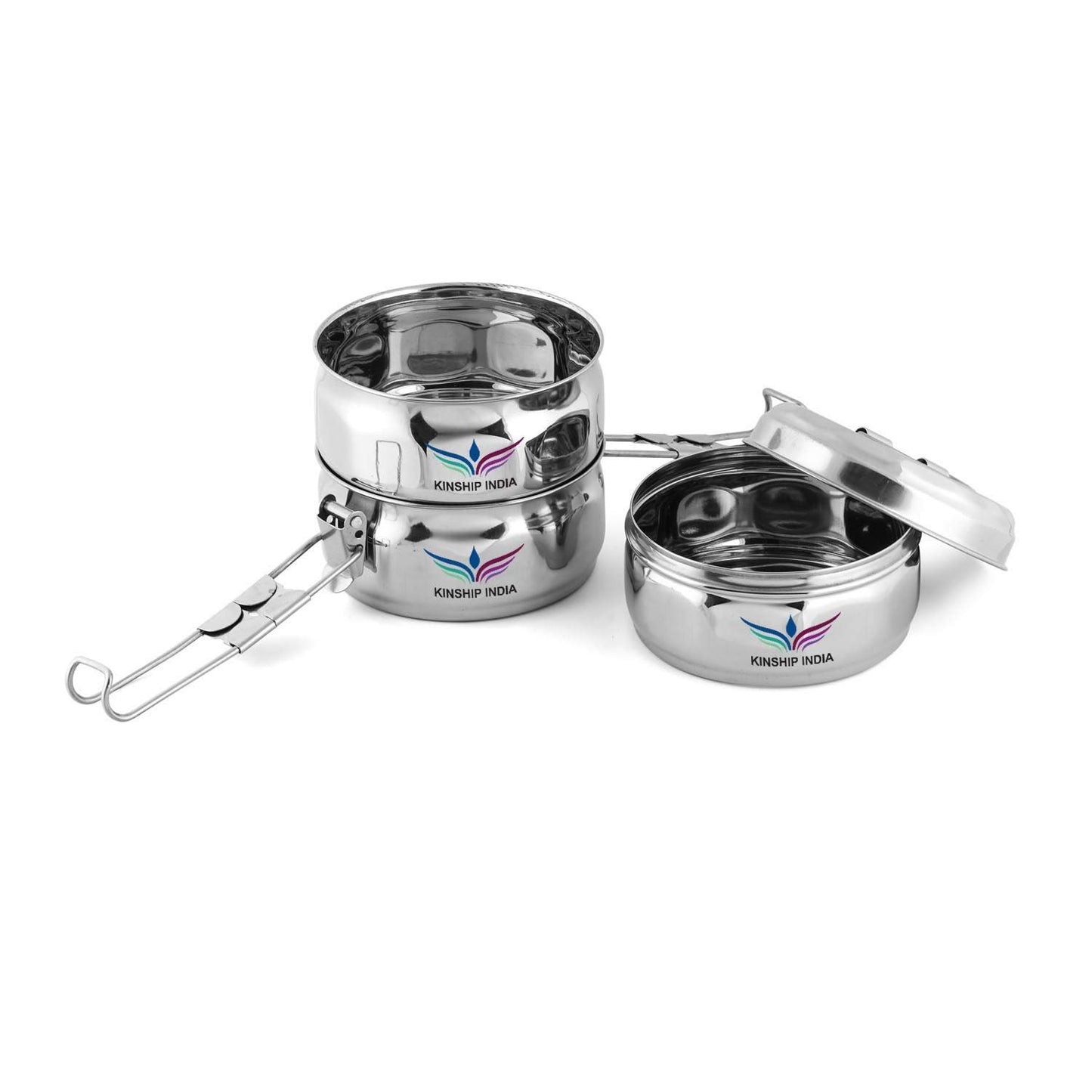 Stainless Steel 3 Tier Cherry Lunch Box 11 Cm