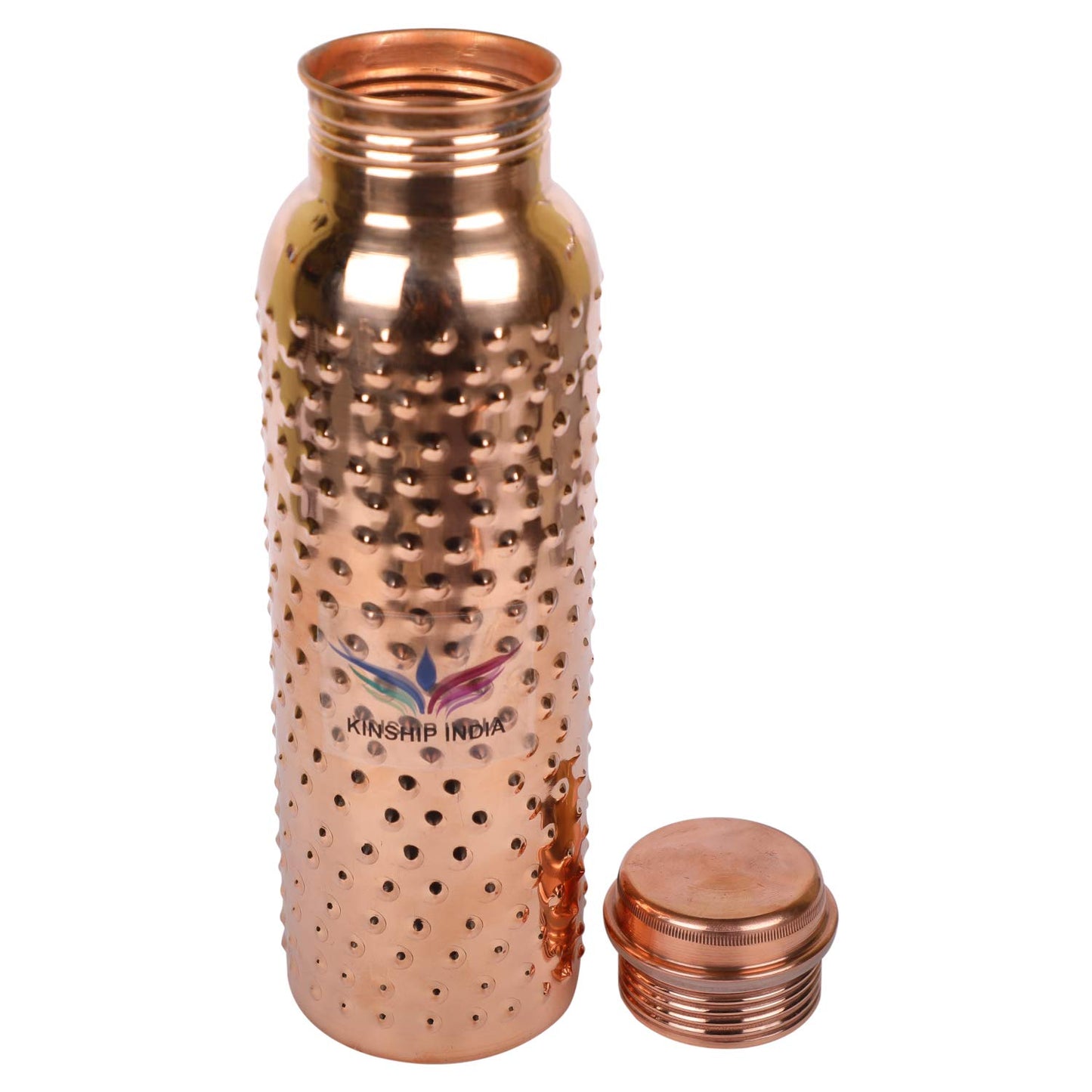Hammered Pure Copper Bottle 1L