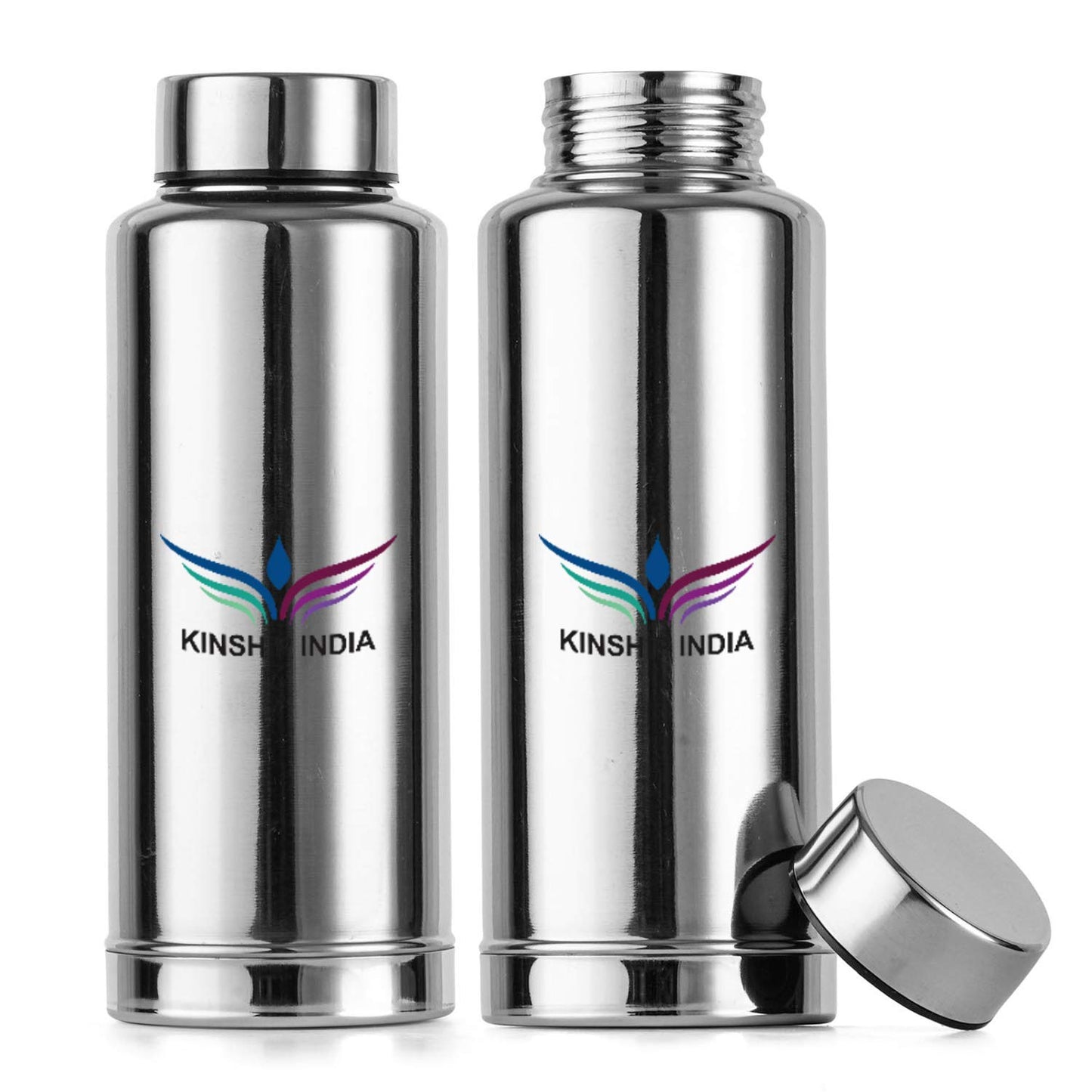 Stainless Steel Water Bottle 500ml Set of 2