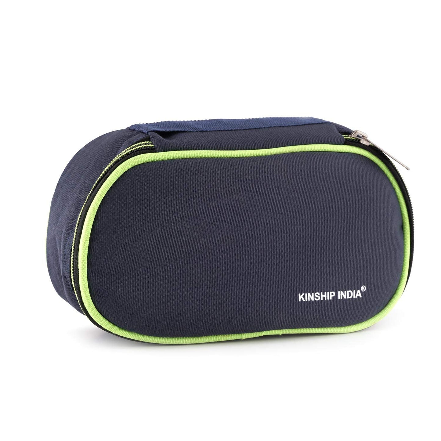 Microwave Safe Stainless Steel Lunch Box with Bag (Blue,2 Containers)