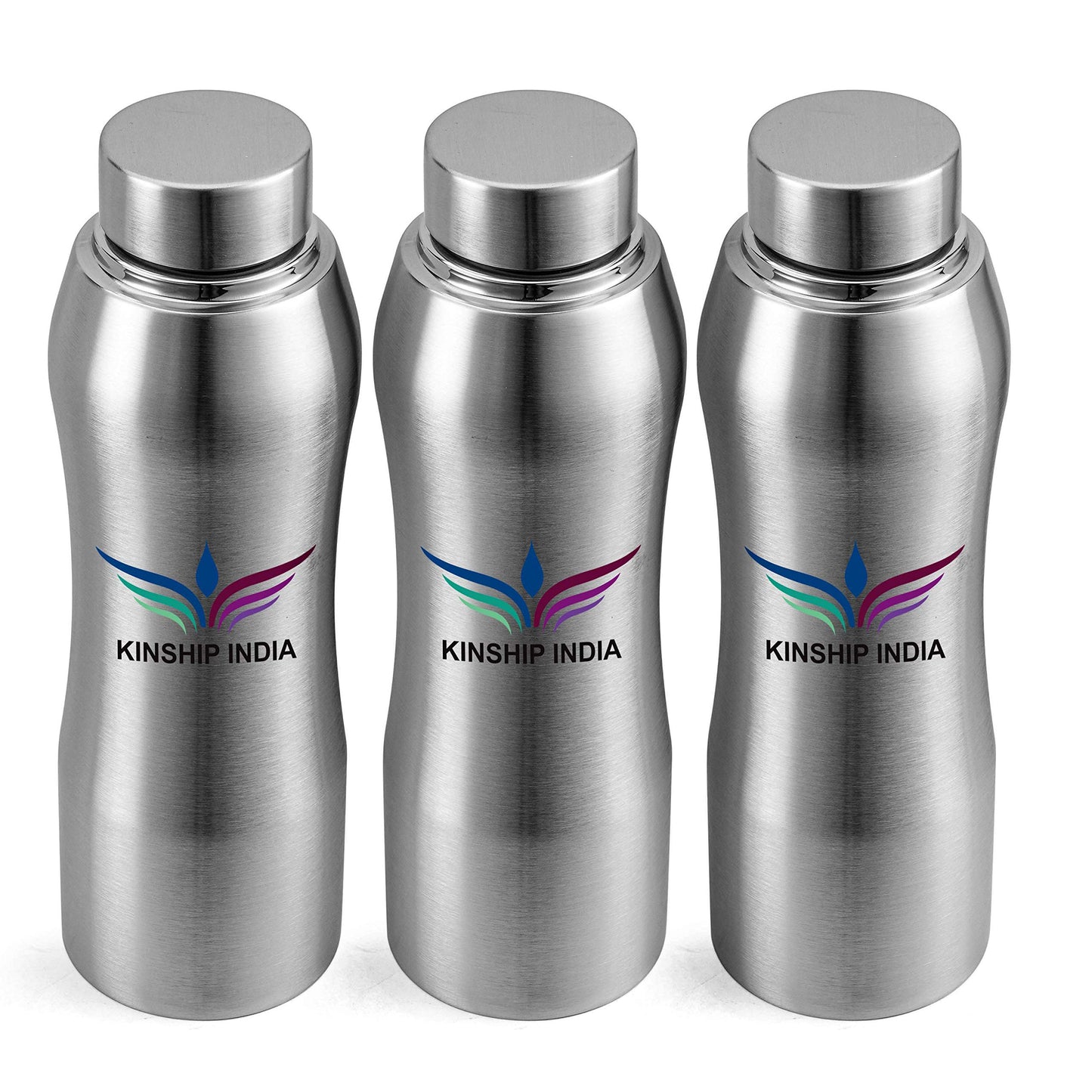 Stainless Steel Designer Water Bottle (1 L Each)-Set of 3