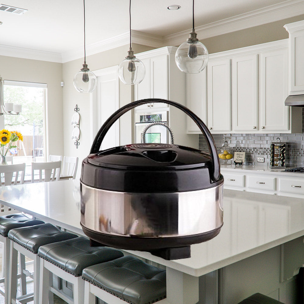 Stainless Steel Casserole Black 1000 ml