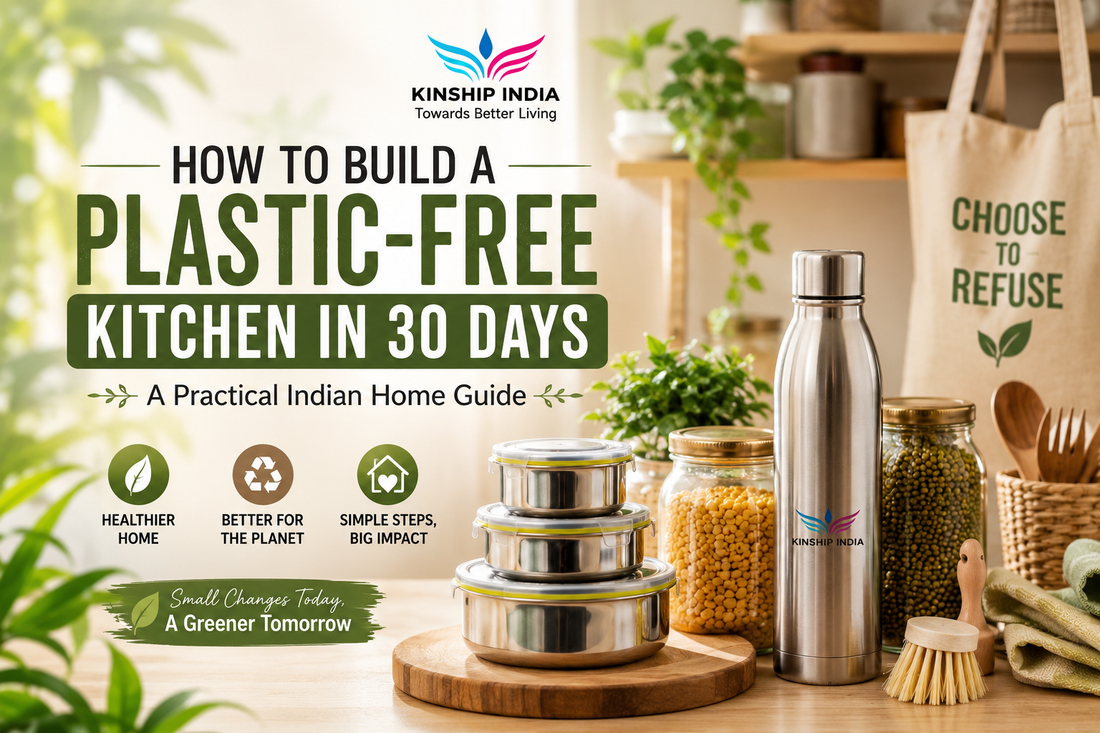 Plastic-Free Kitchen Guide by Kinship India: Simple Swaps for Every Home