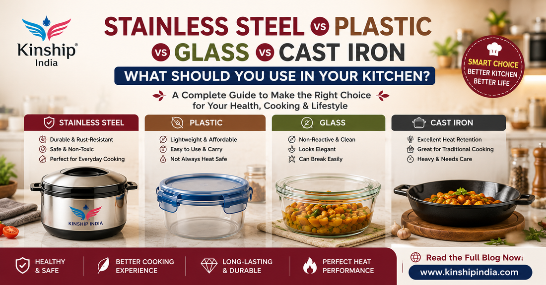The Ultimate Comparison between Stainless Steel, Plastic, Glass and Cast Iron. What should you choose?