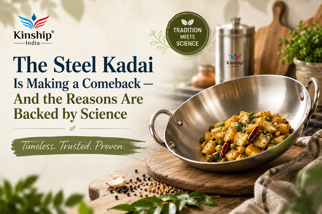 Steel Kadai vs Non-Stick Pan — Which One Is Actually Safer for Indian Cooking?
