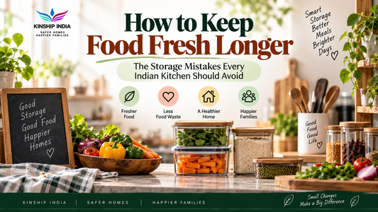 How to Keep Food Fresh Longer — The Storage Mistakes Every Indian Kitchen Should Avoid
