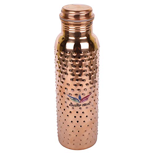 Hammered Pure Copper Bottle 1L