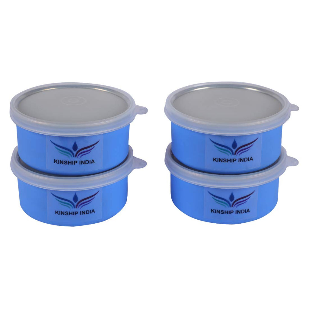 Stainless Steel Microwave Safe Lunch Containers for Office/Home Set Of 4