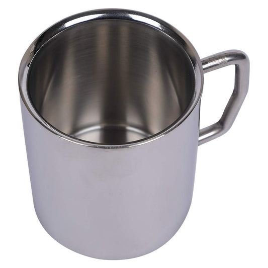 Double Wall Stainless Steel Tea and Coffee Cup(250 ml)Silver