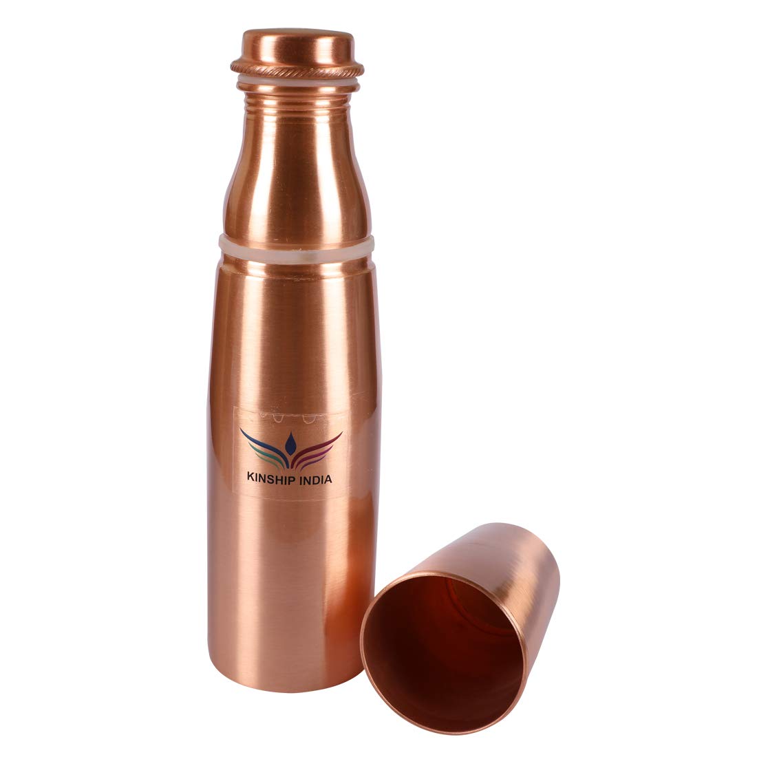 Pure Copper Water Bottle with Glass 1Litre