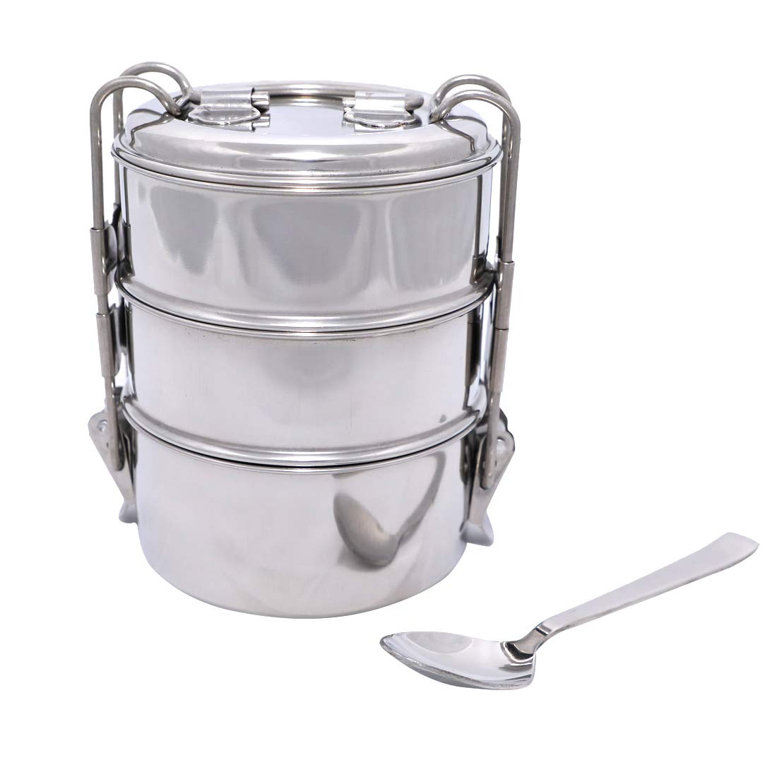 Stainless Steel 3 Tier Jeniffer Lunch Box with Insulated Bag-10 cm