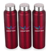 Stainless Steel Water Bottle Set of Three,1 Litre  (RED)