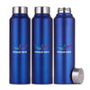 Stainless Steel Water Bottle Set of Three,1 Litre  (BLUE)