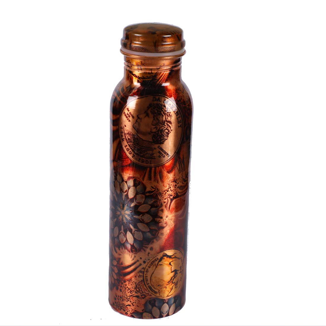 Antique Design Copper Water Bottle 1 Litre