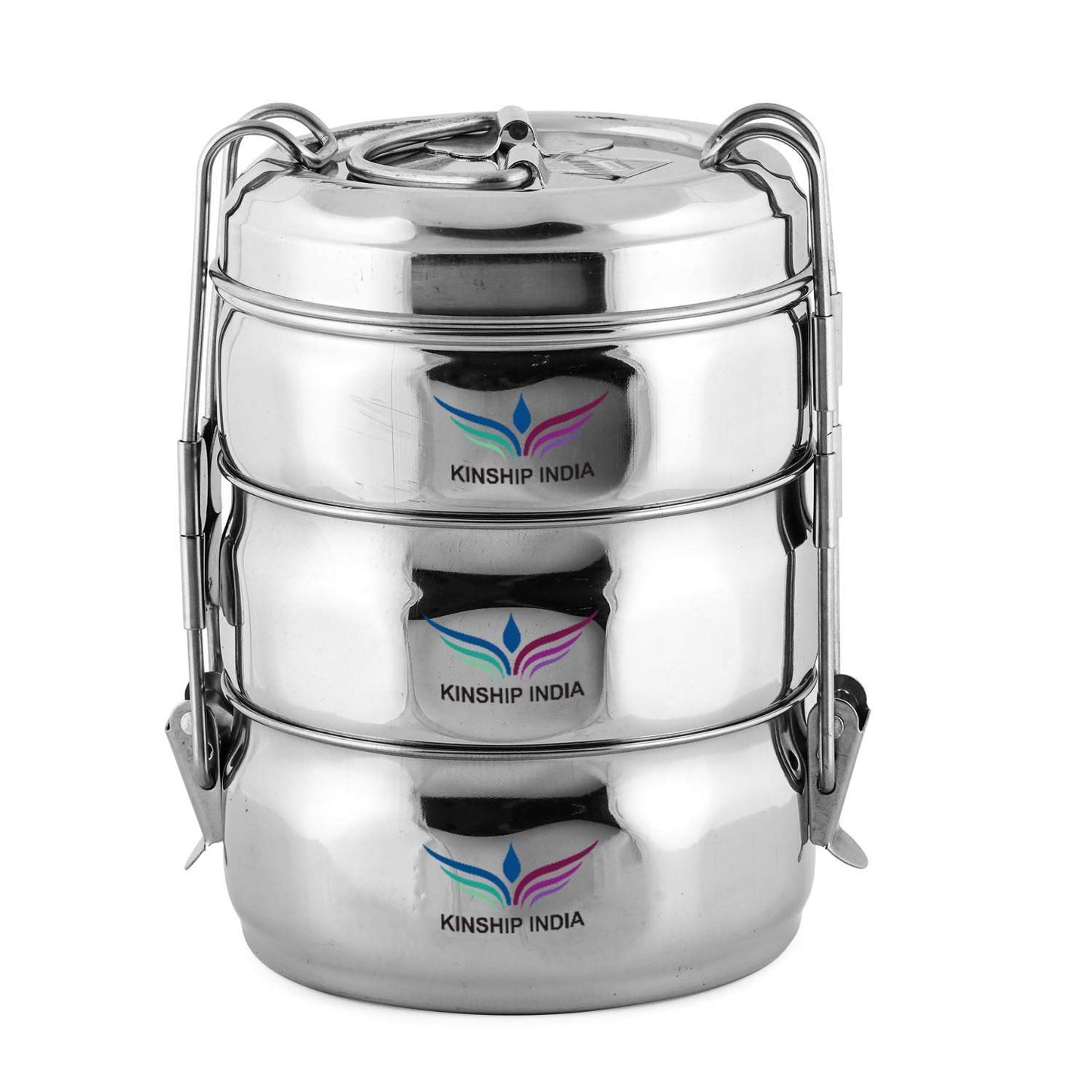 Stainless Steel 3 Tier Cherry Lunch Box 11 Cm