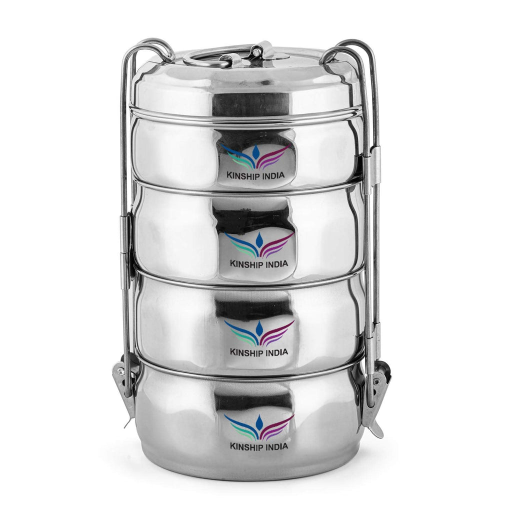 Stainless Steel 4 Tier Cherry Lunch Box 11CM.