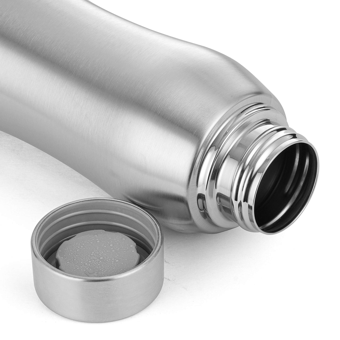 Stainless Steel Designer Water Bottle (1 L Each)- Set of 2