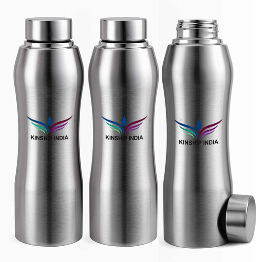Stainless Steel Designer Water Bottle (1 L Each)-Set of 3
