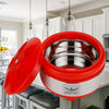 Stainless Steel Casserole Red 2000 ml